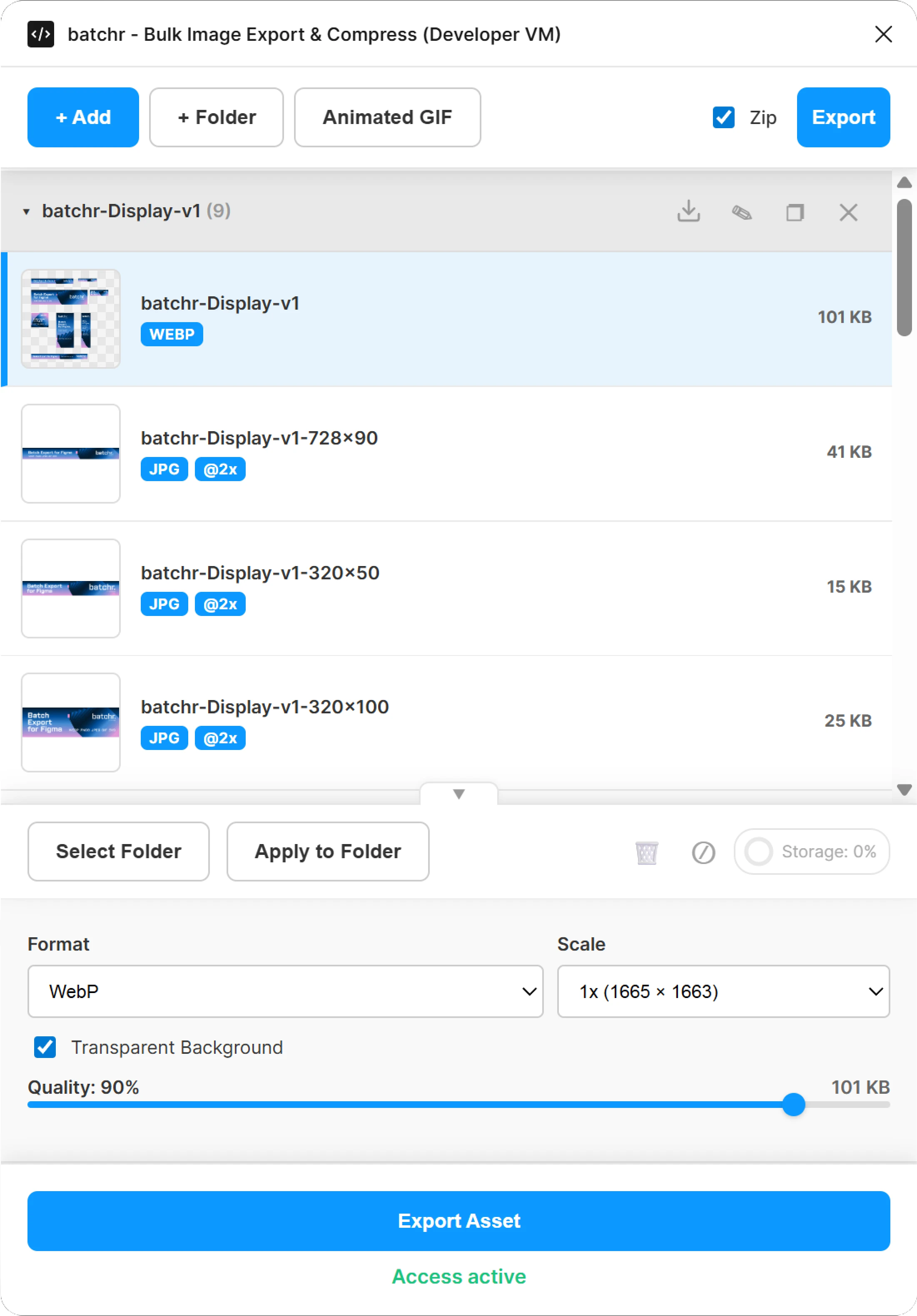 Batchr – workflow view
